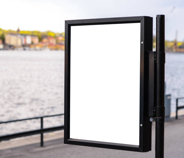 istock Empty billboard at city bus station 649852512