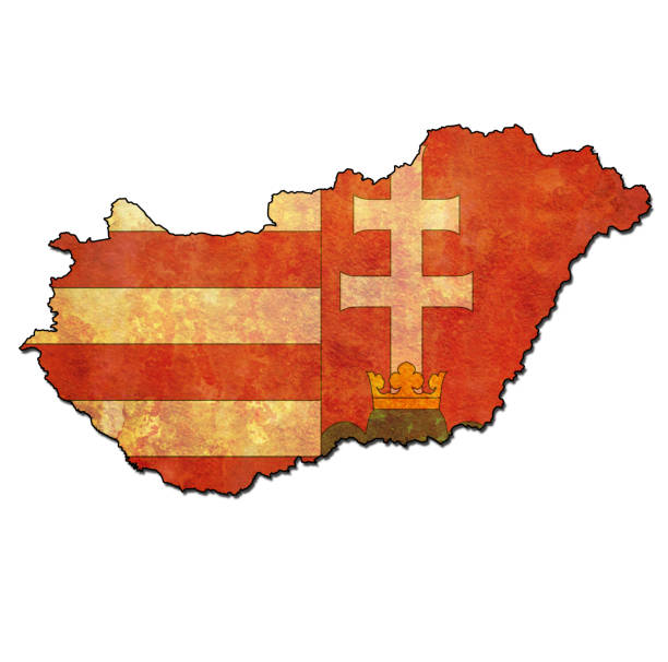 istock hungary territory with coat of arms 649867966