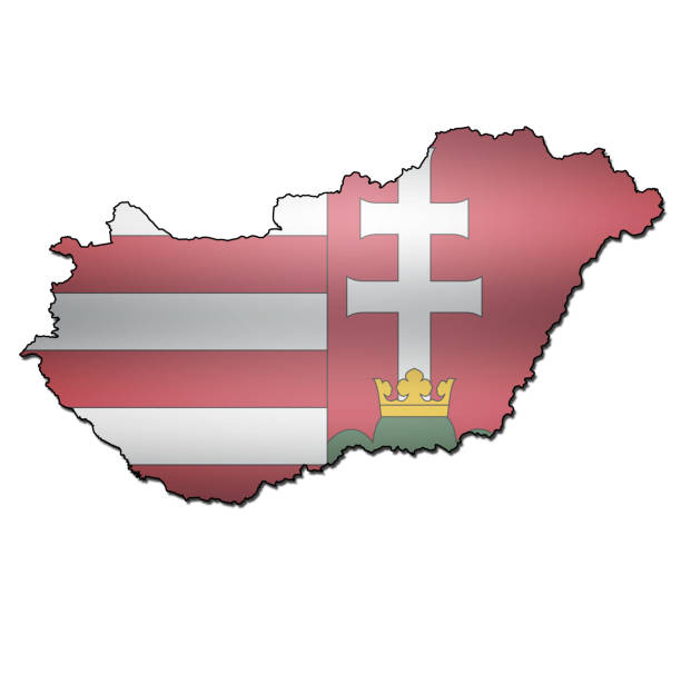istock hungary territory with coat of arms 649867980