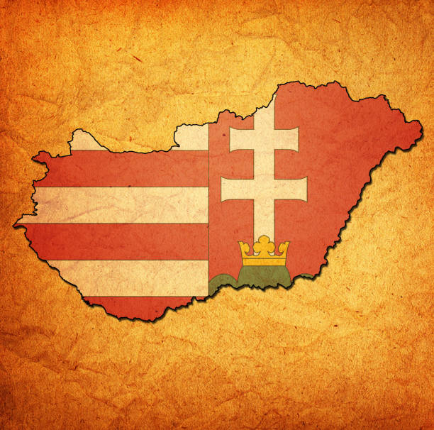 hungary territory with coat of arms