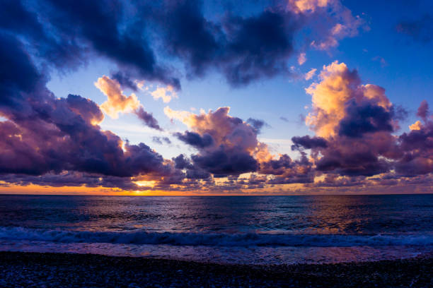 istock sunset landscape. summer sunset view on the beach 649871254