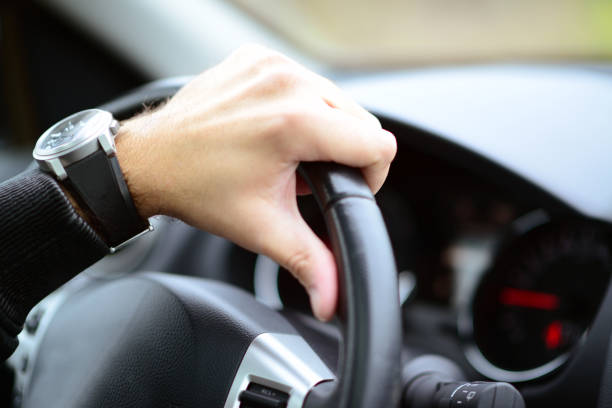 istock Man driving car concept 649871550