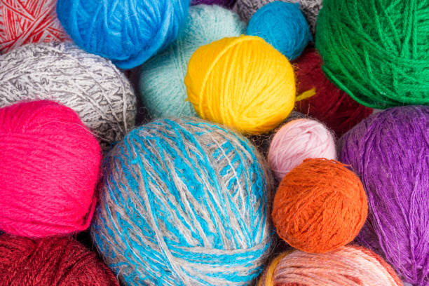 istock Yarn for knitting. colorful wool yarn balls 649872622
