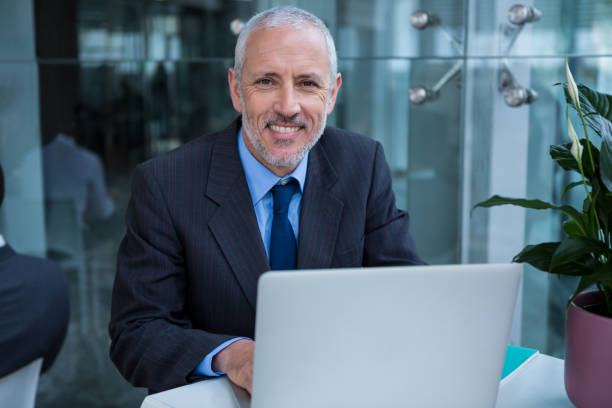 istock Businessman working on laptop 649882088