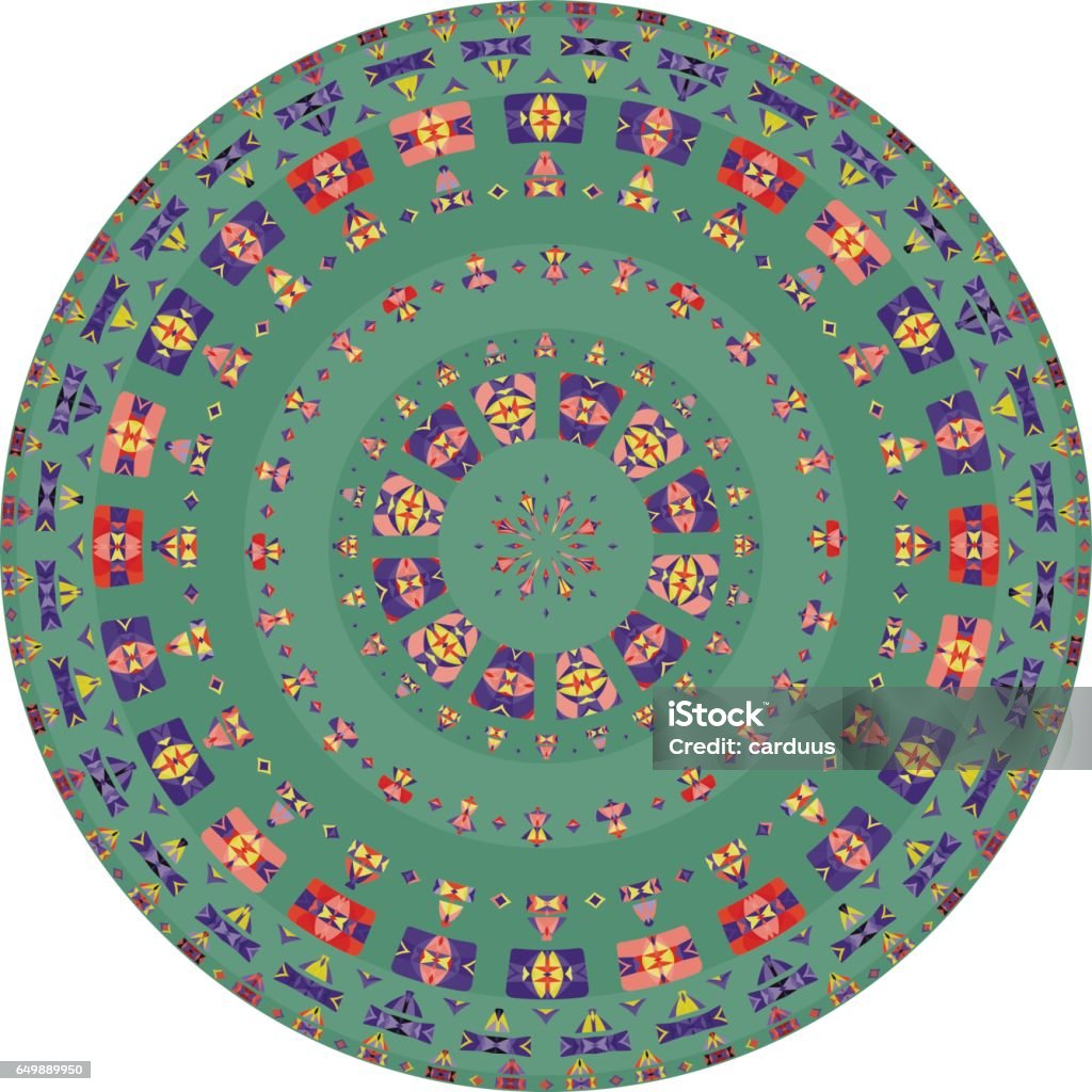 Geometric Round Pattern Stock Illustration - Download Image Now ...