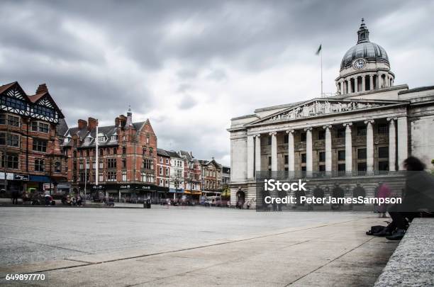 Council House Old Market Square Stock Photo - Download Image Now - Nottingham, UK, Government