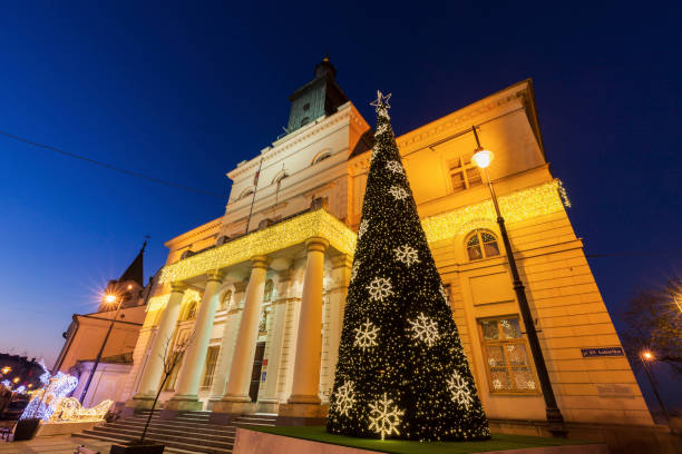 istock Lublin City Hall during Christmas 649902202