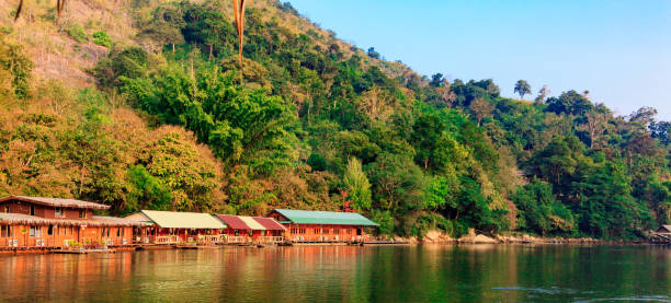 istock House on the river. River Kwai in Thailand 649906464