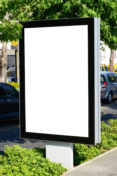 istock Blank billboard on the city street 649960124