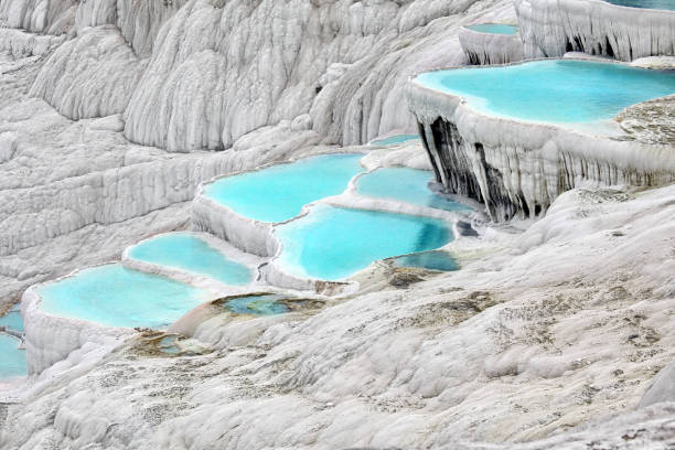 pamukkale, turquie - hierapolis photos et images de collection