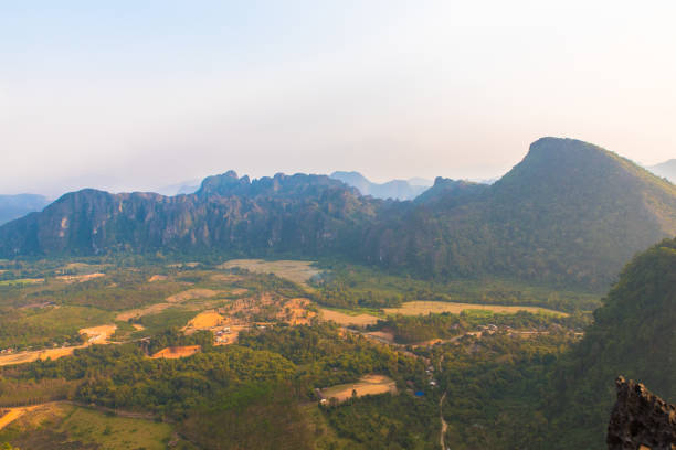 istock view on Pha Ngern Mountain at Vang Vieng, Laos 649984146