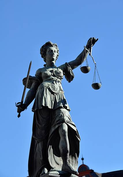istock Fountain Of Justice Statue Against Clear Sky 650028753
