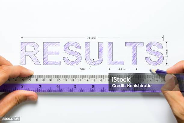 Measure Results Concept Stock Photo - Download Image Now - Measuring, Efficiency, Solution