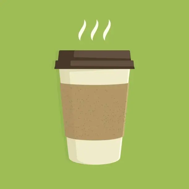 Vector illustration of Hot coffee