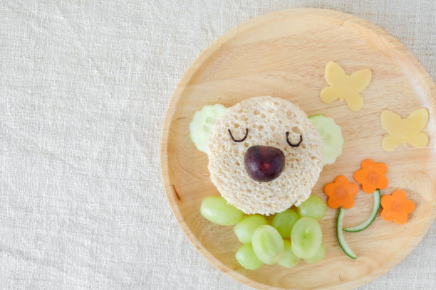 istock Koala bear lunch plate, fun food art for kids 650056500
