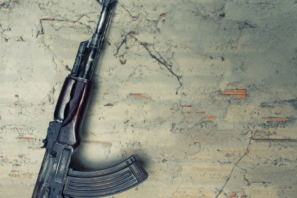 istock old submachine gun  kalashnikov  AK-47 650059716