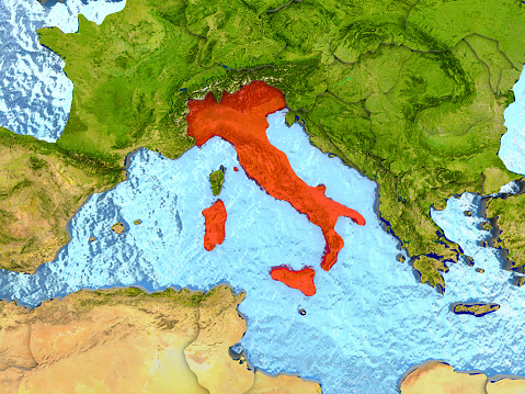 Italia en rojo photo
