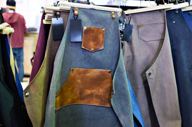 istock Aprons barista in specialty store 650079006