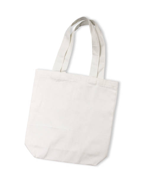 istock White cotton bag on white isolated background 650083972
