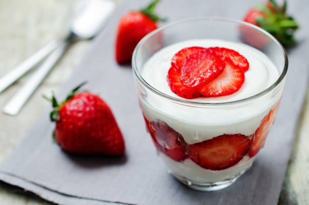 istock Greek yogurt strawberry parfait 650163718