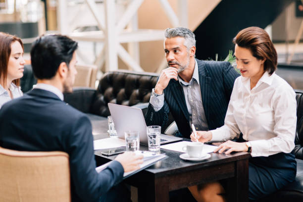 istock Business meeting at the cafe 650169236