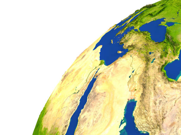 istock Country of Kuwait satellite view 650183648