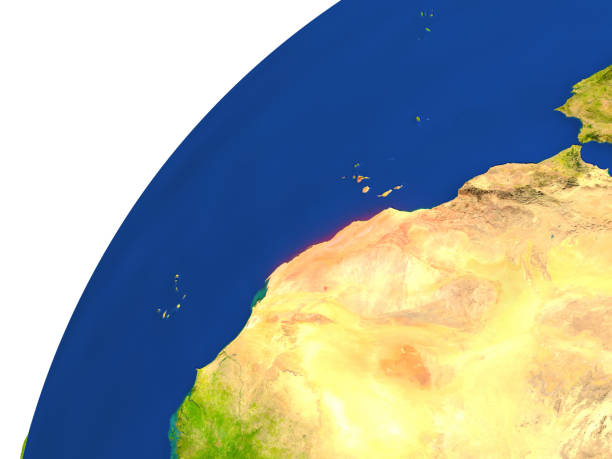 istock Country of Western Sahara satellite view 650183704