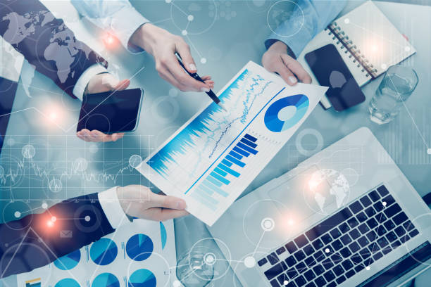 istock Business people meeting with technology 650191312