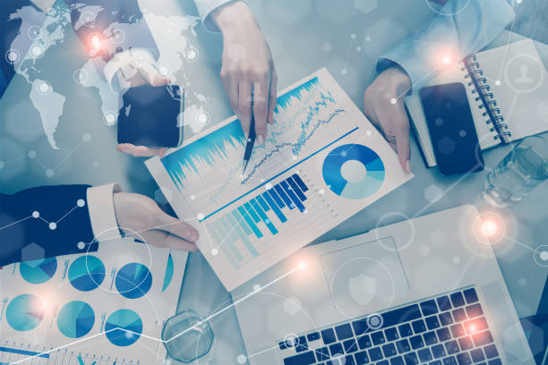istock Business people meeting with technology 650191334