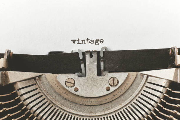 istock vintage typed words on a vintage typewriter 650204664