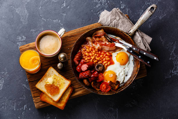 istock English Breakfast in cooking pan 650210584