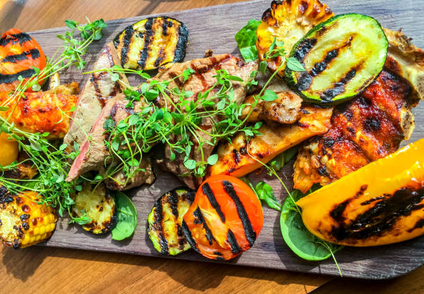 istock Grilled meat and vegetables, Sweden 650226198