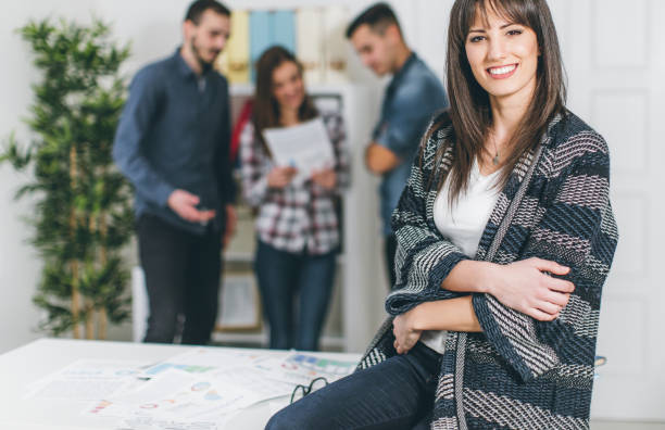 istock Satisfied businesswoman 650234830