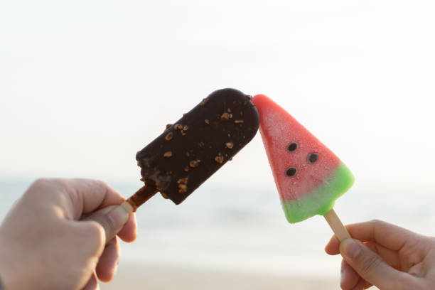 istock Watermelon Ice Cream and Chocolate Ice Cream 650242774
