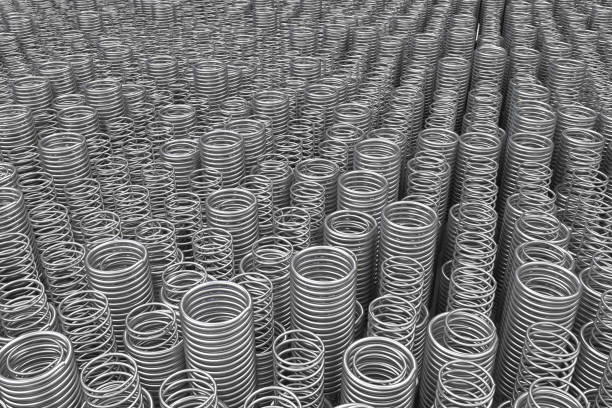 istock Pile of metal springs and coils 650244004