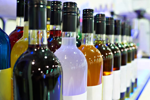 istock Bottles with liquors in the cafe bar 650247536