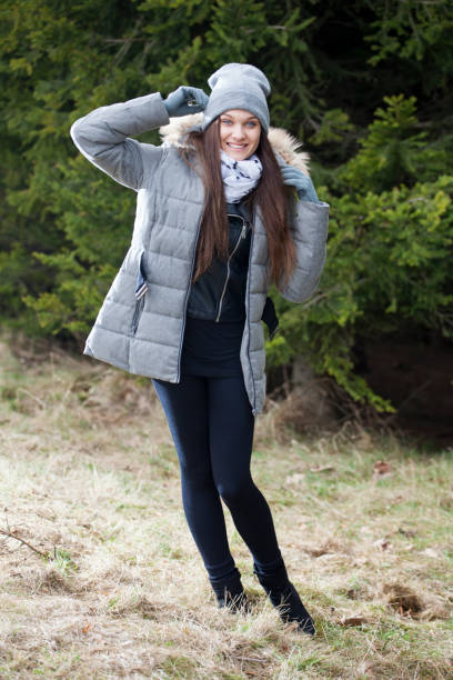 istock Young woman in winter clothing 650261800