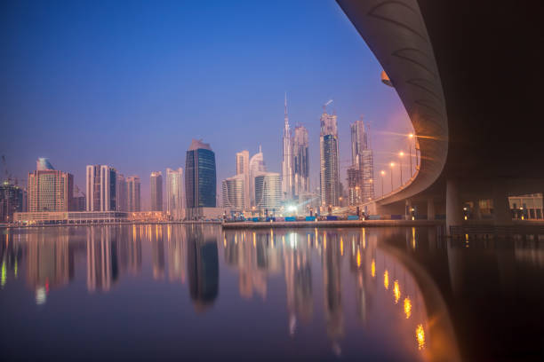 istock Dubai at night with skyscrapers in United Arab Emirates 650325842