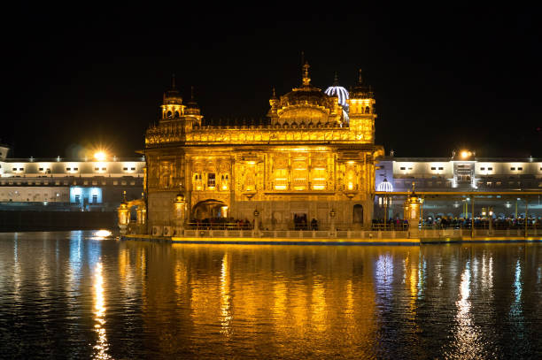 istock Golden Temple at night in Amritsar, Punjab, India 650326344