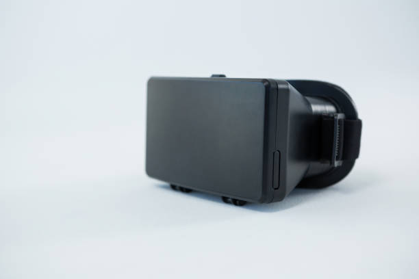 istock Close-up of virtual reality headset 650345782
