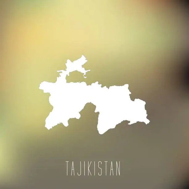 Vector illustration of Tajikistan