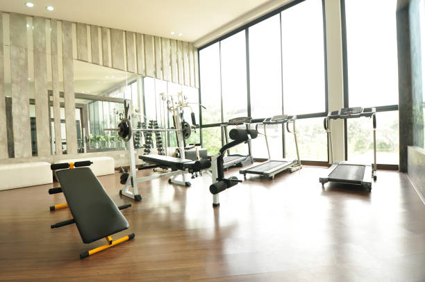 istock Fitness and gym equipment 650407512