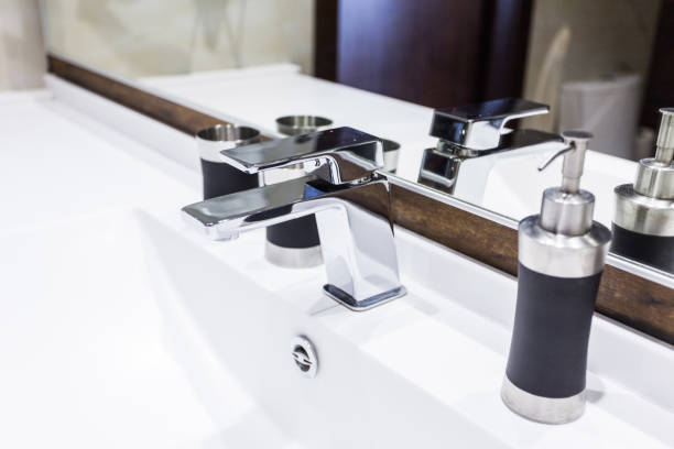 istock washbasin and faucet at home 650511244