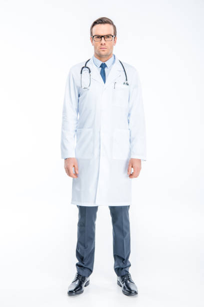istock Male doctor with stethoscope 650547508