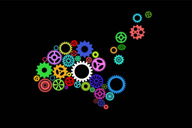 istock Alzheimer’s disease concept with human brain shape on dark background 650606096