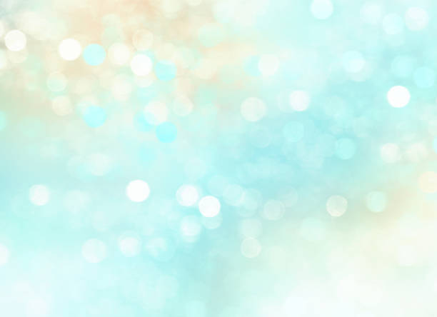 Summer cyan resort concept blurred background.