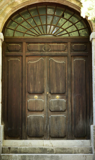 istock a brown wood old door 650616500