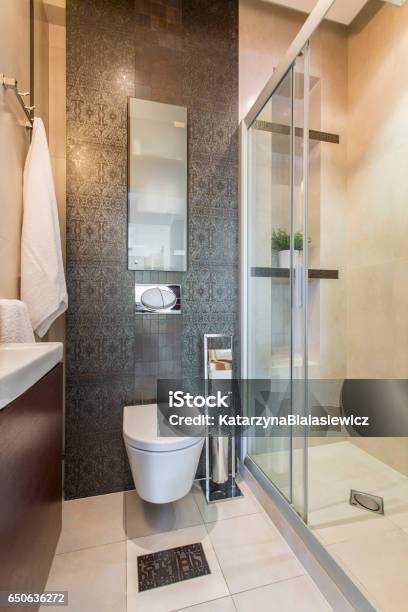 Luxury Bathroom Interior Stock Photo - Download Image Now - Bathroom, Small, Domestic Bathroom