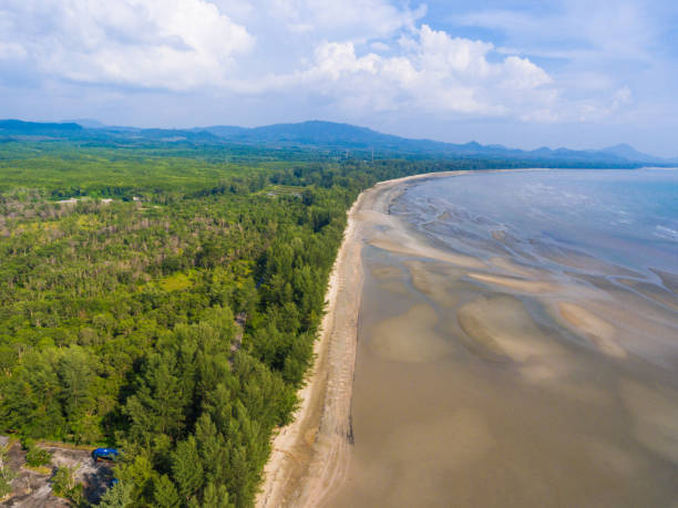istock Panoramic sea view and coastline in asia 650640132