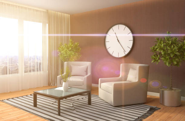 istock interior with chair. 3d illustration 650641662